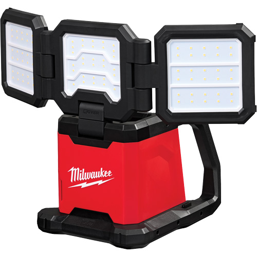 Projecteur et &eacute;clairage de zone &agrave; triple panneau et puissance double ROVER, DEL, 4500 lumens - Milwaukee 2368-20