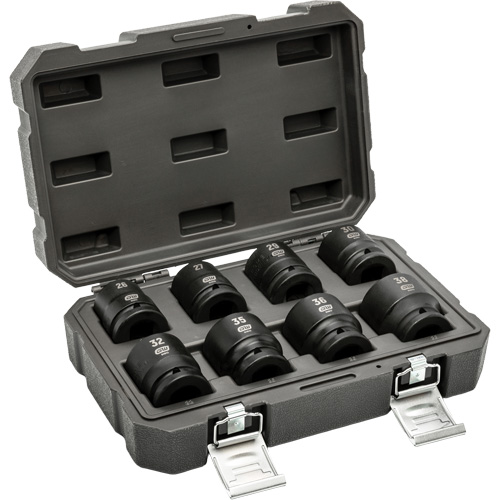 6-Point Metric Socket Set, 8 Pcs, Impact, 3/4" Drive Size - Gearwrench 84030