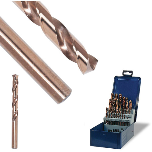 SST+ Jobbers Wire Gauge Drill Bit, High Speed Steel, #54, 1-9/16" L, 11/16" Flute, 135° Point Angle - Walter Surface Technologies 01B554