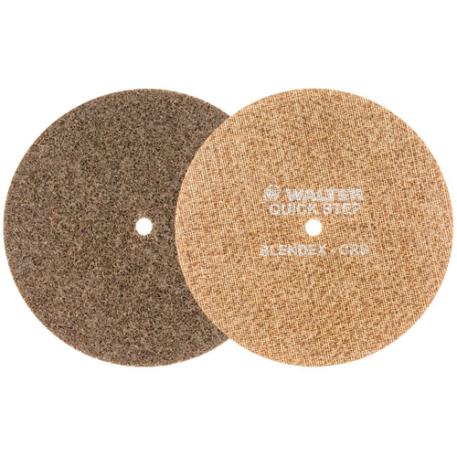 Disque de pr&eacute;paration de surface QUICK-STEP BLENDEX, 7" dia., Grain Cors&eacute;, Oxyde d'aluminium - Walter Technologies Pour Surface 07R702
