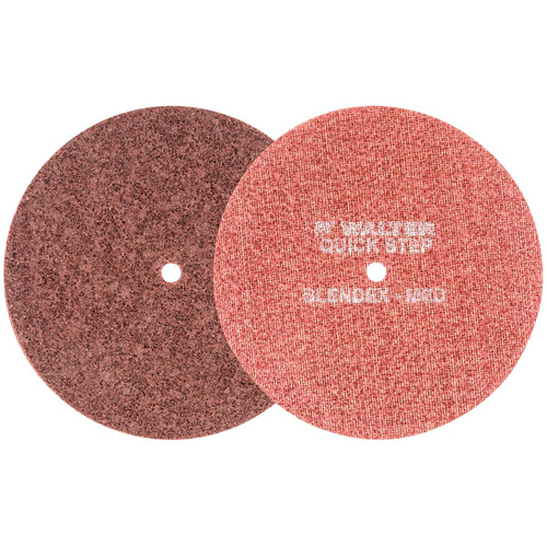 Disque de pr&eacute;paration de surface QUICK-STEP BLENDEX, 7" dia., Grain Moyen, Oxyde d'aluminium - Walter Technologies Pour Surface 07R703