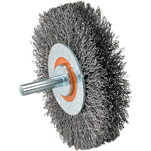 Mounted Wire Brush, 5/8" Arbor - Walter Surface Technologies 13C120
