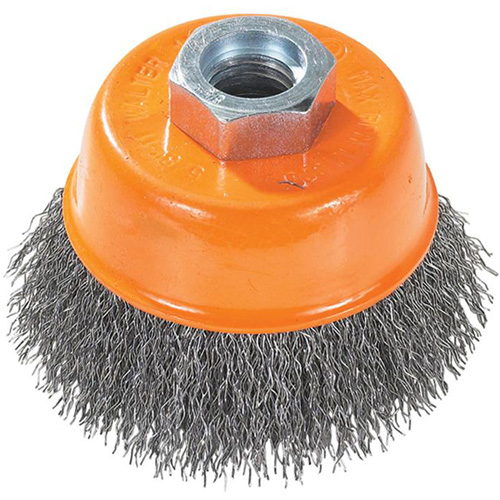 Crimped Wire Cup Brush with Ring - Walter Surface Technologies 13D304