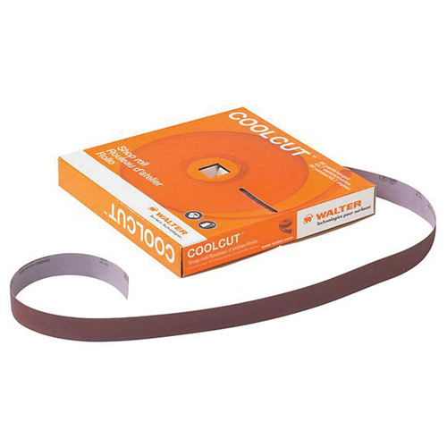 Papier abrasif manuel Coolcut, Oxyde d'aluminium, 1" la x 150' lo, Grain P60 - Walter Technologies Pour Surface 14C106