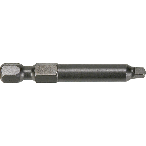 1/4" Square Recess Turned Body Power Bits, Square, #1 Tip, 1/4" Drive Size, 1-15/16" Length - Apex 1950-1X