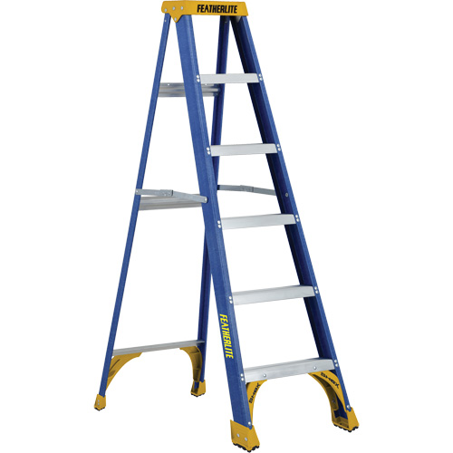 Industrial Duty Stepladders (6300 Series), 7', Fibreglass, 250 lbs. Capacity, Type 1 - Featherlite 6307