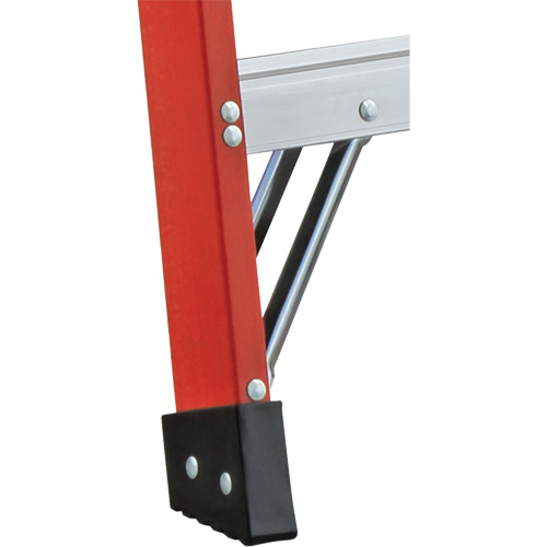 Escabeaux industriels extra robustes &agrave; deux c&ocirc;t&eacute;s de s&eacute;rie 6600 AA, Fibre de verre, 375 lb Capacit&eacute;e, 6' - Featherlite 6606-AA
