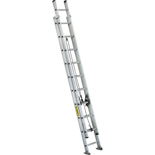 Industrial Heavy-Duty Extension Ladders (3200D Series), 300 lbs. Cap., 17' H, Grade 1A - Featherlite 3220D