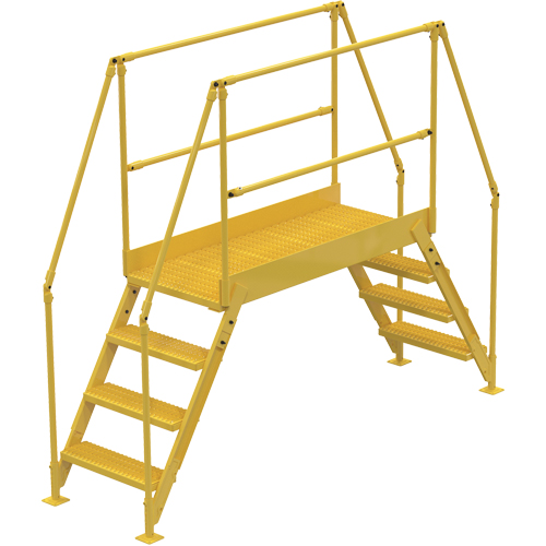Crossover Ladder, 91 " Overall Span, 40" H x 48" D, 24" Step Width - Vestil COL-4-36-33