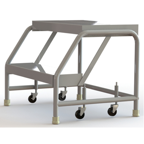 &eacute;chelles roulantes, 2 marches, Largeur de la marche 24", Hauteur de la plateforme 20", Aluminium - Tri-Arc Manufacturing WLAR002244