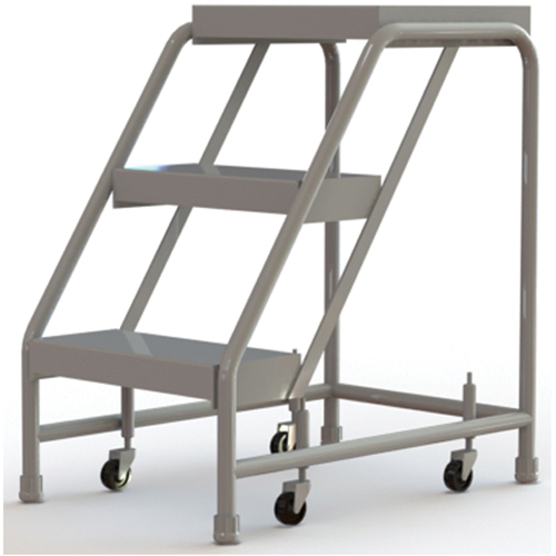 &eacute;chelles roulantes, 3 marches, Largeur de la marche 16", Hauteur de la plateforme 30", Aluminium - Tri-Arc Manufacturing WLAR003164