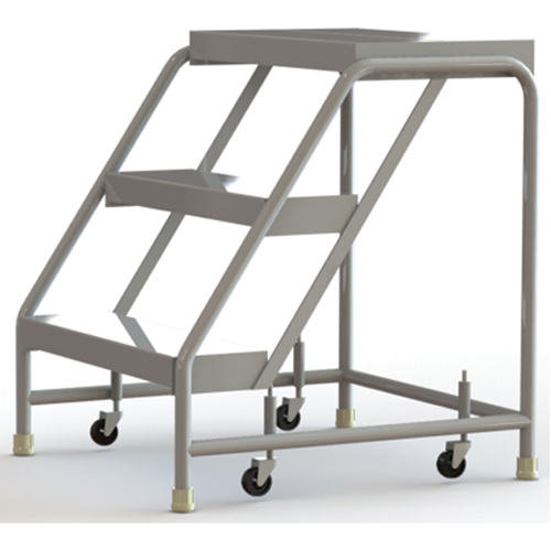 &eacute;chelles roulantes, 3 marches, Largeur de la marche 24", Hauteur de la plateforme 30", Aluminium - Tri-Arc Manufacturing WLAR003244