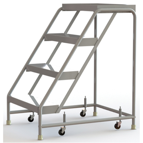 &eacute;chelles roulantes, 4 marches, Largeur de la marche 24", Hauteur de la plateforme 40", Aluminium - Tri-Arc Manufacturing WLAR004244