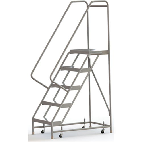 &eacute;chelles roulantes, 5 marches, Largeur de la marche 24", Hauteur de la plateforme 50", Aluminium - Tri-Arc Manufacturing WLAR105244