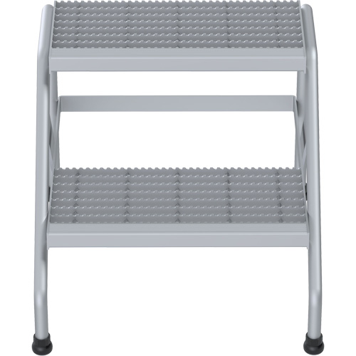 Escabeau en aluminium, 2 marche(s), 22-13/16" la x 24-9/16" lo x 20" h, Capacit&eacute; 500 lb - Vestil SSA-2
