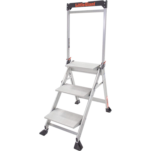 Jumbo Step Ladder, 2.2', Aluminum, 375 lbs. Capacity, Type 1AA - Little Giant Ladders 11903-303