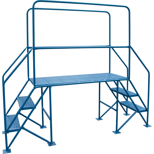 Crossover Ladder, 35-1/2" Overall Span, 31-1/2" H x 22" D, 22" Step Width - KLETON 