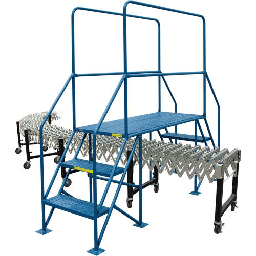 Crossover Ladder, 35-1/2" Overall Span, 31-1/2" H x 22" D, 22" Step Width - KLETON 