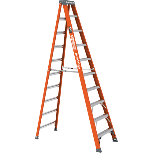 Escabeau, 10', Fibre de verre, Capacit&eacute; 300 lb, Type 1A - Metaltech E-SLFB10T1A