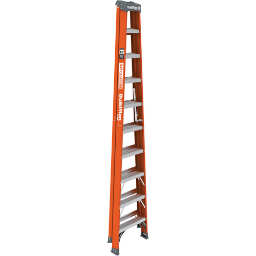 Escabeau, 10', Fibre de verre, Capacit&eacute; 300 lb, Type 1A - Metaltech E-SLFB10T1A