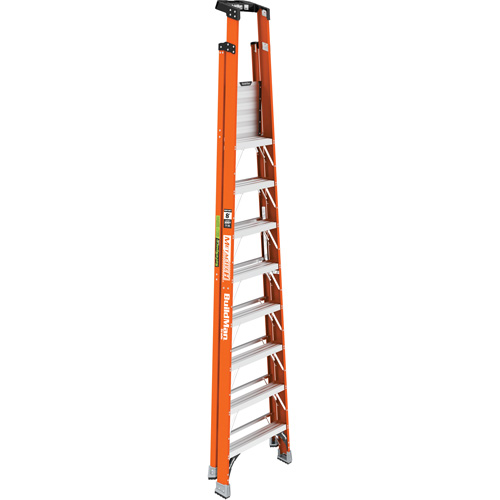 Safespace Platform Step Ladder, 8', 300 lbs. Cap. - Metaltech E-PSFB8T1A