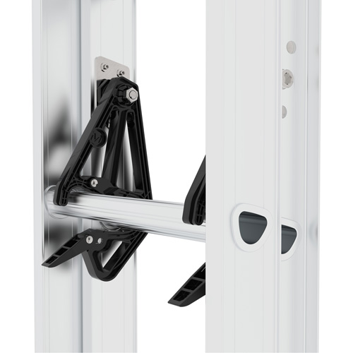 Jobsite Series Extension Ladder, 200 lbs. Cap., 16' H, Grade 3 - Metaltech E-ELA16T3