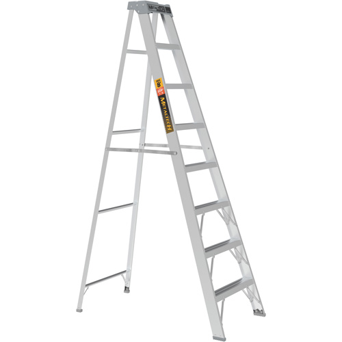 Step Ladder, 8', Aluminum, 225 lbs. Capacity, Type 2 - Metaltech E-SLA8T2