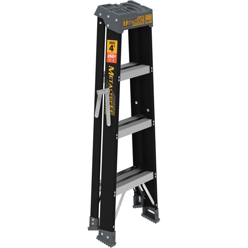 Step Ladder, 4', Fibreglass, 250 lbs. Capacity, Type 1 - Metaltech E-SLF4T1