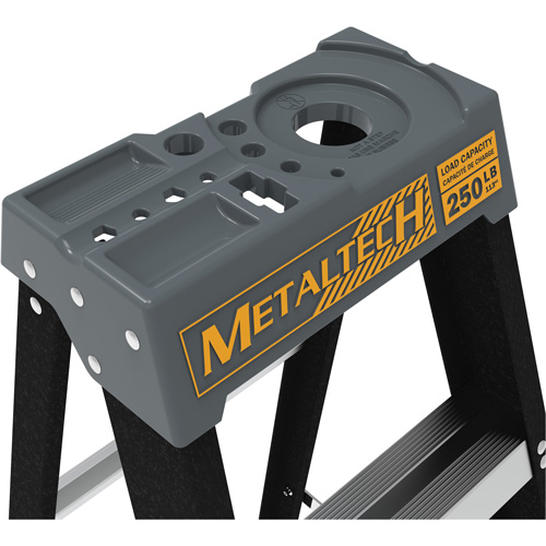 Escabeau, 8', Fibre de verre, Capacit&eacute; 250 lb, Type 1 - Metaltech E-SLF8T1
