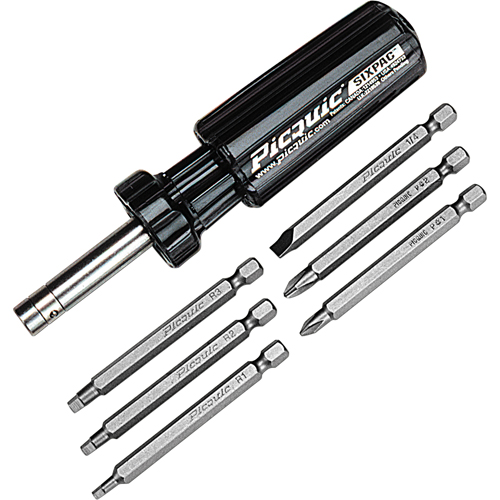 Sixpac Plus Multi-Bit Screwdrivers - Picquic 88001