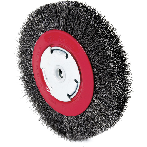 Meule 101F-3M &agrave; fils cr&ecirc;p&eacute;s, 6" dia., Fils 0,014", Arbre 1/2"/2"/5/8" - JET 550125