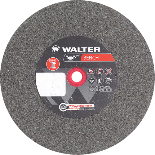 Meules pour rectifieuses d'&eacute;tabli, 8" x 1", Arbre de 1", 1 - Walter Technologies Pour Surface 12E547