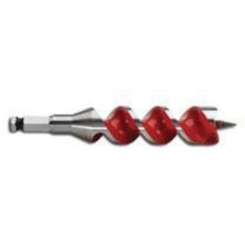 Ship Auger Drill Bit, 1" Diameter, 4" Flute, 7/16" Hex Shank - Milwaukee 48-13-1000