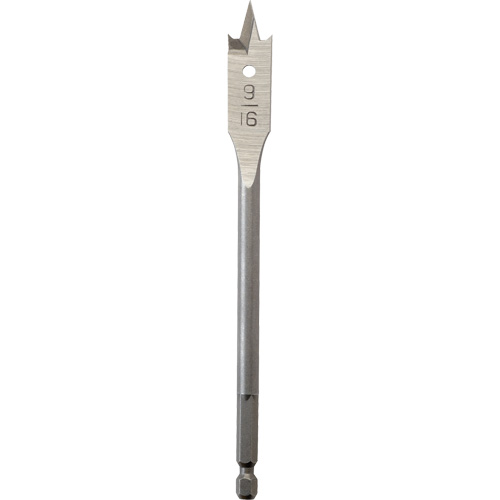 M&egrave;che plate, Diam&egrave;tre de 9/16", Tige 1/4" hex, Longeur de 6" - Milwaukee 48-27-0561