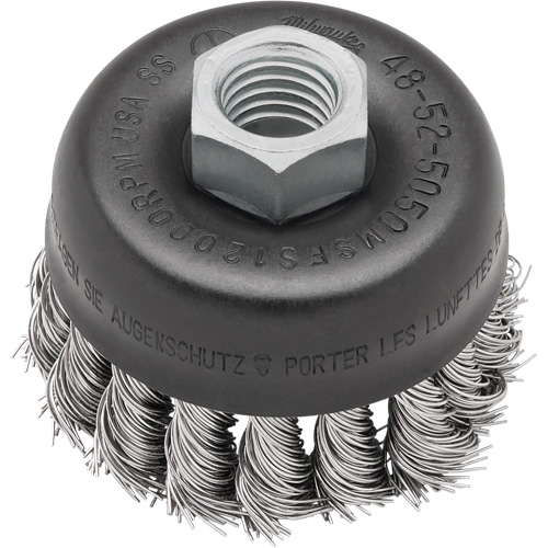 Carbon Steel Knotwire Cup Brush - Milwaukee 48-52-5067