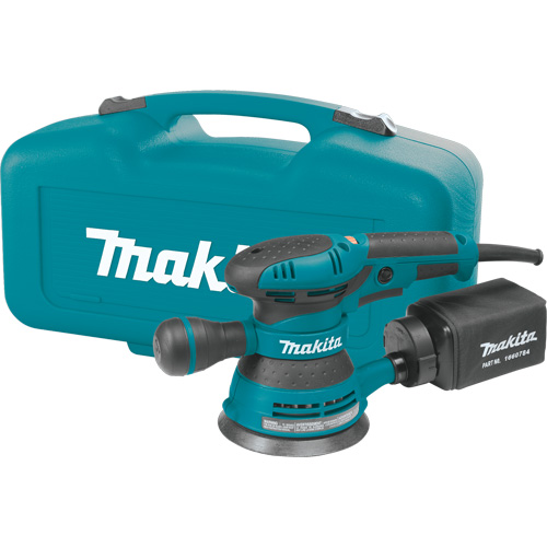 Random Orbit Sander, 5" Sand Paper, 3 A, 4000-12000 OPM - Makita BO5041K