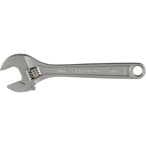 Adjustable Wrench With CLIK-STOP&reg;, 8" L, Plain - Proto J708LA