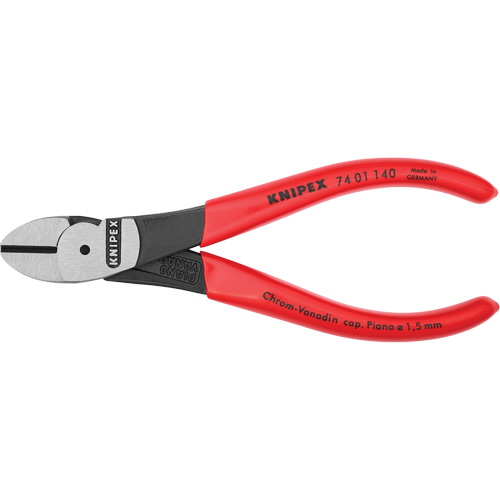 Pinces coupantes diagonales &agrave; forte action de levier, 5-1/2" lo - Knipex 74 01 140