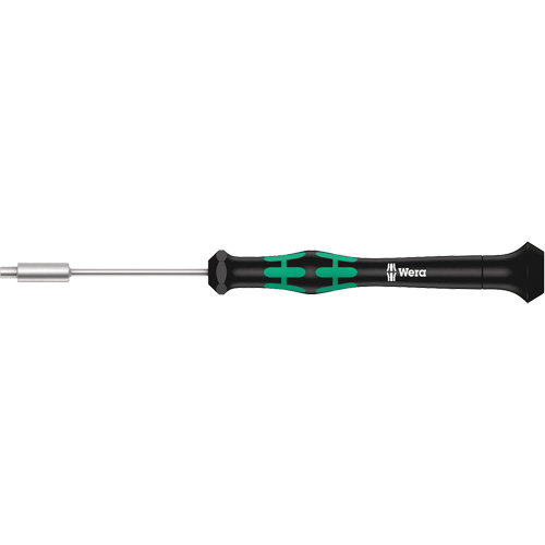 Micro-tournevis pour embouts, 3/32" prise, 6-3/16" lo, Non magn&eacute;tique - Wera Tools 05118128001