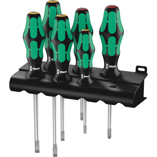 Slotted Phillips Screwdriver Set, 6 Pcs. - Wera Tools 05105650001