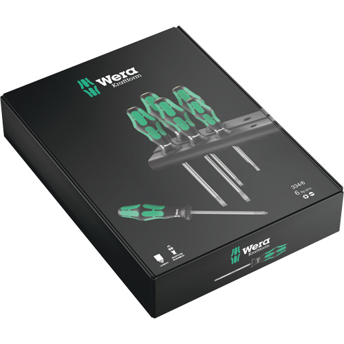 Slotted Phillips Screwdriver Set, 6 Pcs. - Wera Tools 05105650001