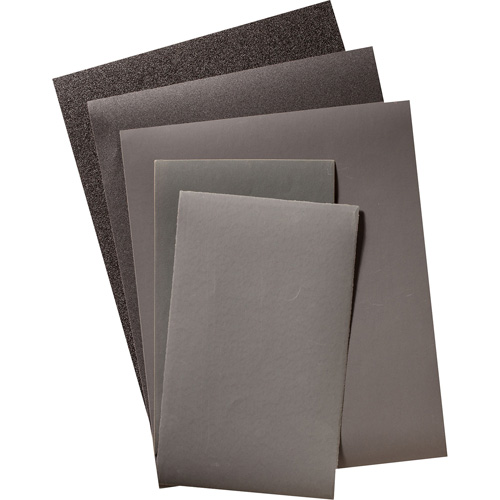 Feuille de papier abrasif, 9" x 11", Grain 320, Carbure de silicium - United Abrasives Inc. 84256