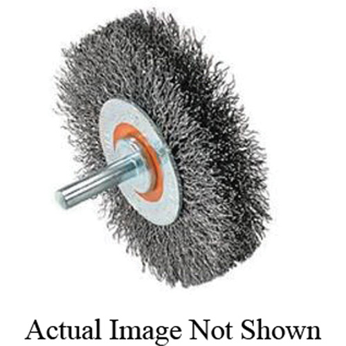 Disque mont&eacute; &agrave; fils cr&ecirc;p&eacute;s, 3" dia., Fils 0,0118" - Walter Technologies Pour Surface 13C123