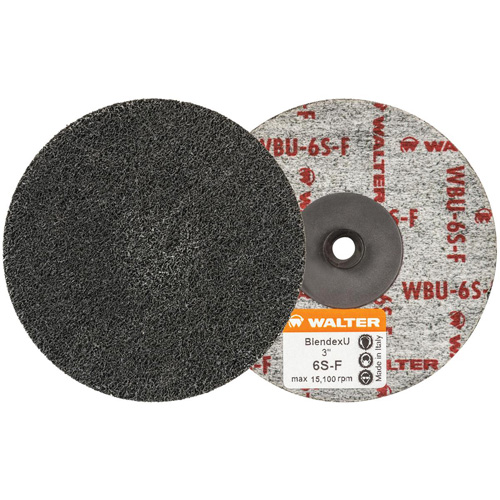 Disques Twist Blendex U, 3" dia., Grain Super fin, Carbure de silicium - Walter Technologies Pour Surface 04U322