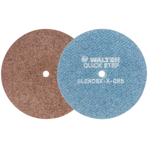 Disque de pr&eacute;paration de surface QUICK-STEP BLENDEX, 7" dia., Grain Extra grossier, Oxyde d'aluminium - Walter Technologies Pour Surface 07R700