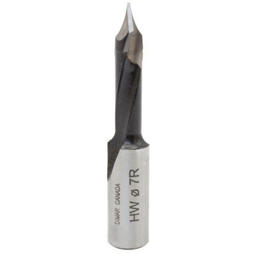 Forets pour trou de passage &agrave; pointes au carbure, Diam&egrave;tre de 7 mm - Dimar VP-7-58RS