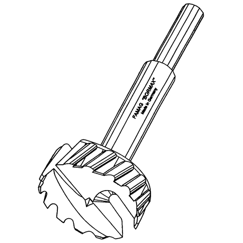 Bormax Forstner Bits, 2-1/2", 1/2" Shank, 6-1/4" Length - Dimar BOR-64