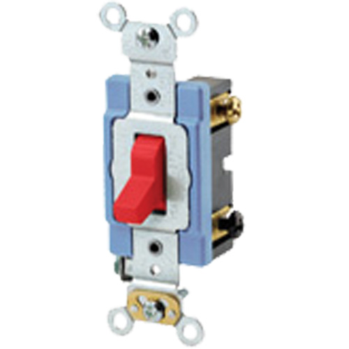 Interrupteur doux &agrave; borne arri&egrave;re & lat&eacute;rale avec basculement tripolaire - Leviton 1203-2R