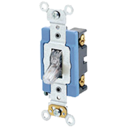Back & Side-Wired Lighted Handle with Single-Pole Toggle - Leviton 1201-LHC