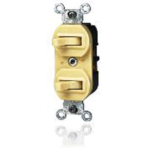 Combination 2 Single-Pole Switches - Leviton 5224-I